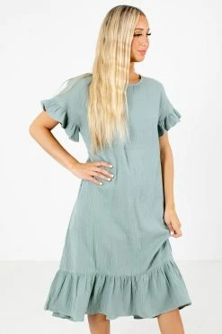 Very J Bless Your Heart Midi Dress 19 Very J Bless Your Heart Midi Dress -Bella Ella Sales Bless Your Heart Green Dress Front 5000x