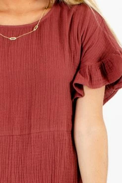 Very J Bless Your Heart Midi Dress 17 Very J Bless Your Heart Midi Dress -Bella Ella Sales Bless Your Heart Red Dress Detail 5000x