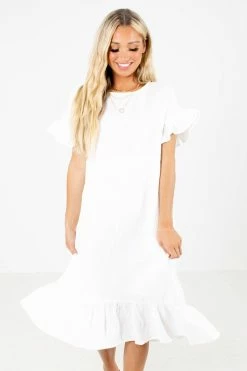 Very J Bless Your Heart Midi Dress 22 Very J Bless Your Heart Midi Dress -Bella Ella Sales Bless Your Heart White Dress Front 5000x