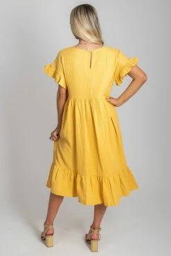 Very J Bless Your Heart Midi Dress 26 Very J Bless Your Heart Midi Dress -Bella Ella Sales BlessYourHeart Dress Yellow 2 5000x
