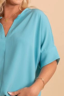 Zenana Born For This Short Sleeve Blouse -Bella Ella Sales BornforThisShortSleeveBlousedetail 5000x