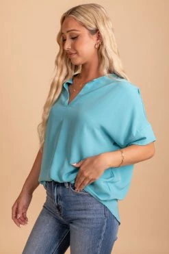 Zenana Born For This Short Sleeve Blouse -Bella Ella Sales BornforThisShortSleeveBlouseside 5000x