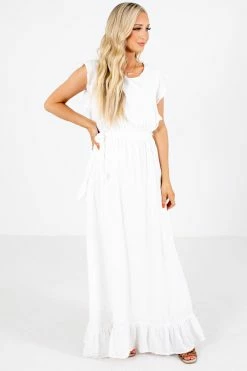 Hayden Brightest Days White Maxi Dress -Bella Ella Sales Brightest Days White Maxi Dress Front2 5000x