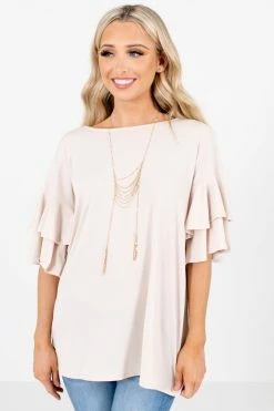 Zenana Build Your Dream Ruffle Top
