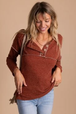 Haptics Scenic Views Marled Knit Sweater