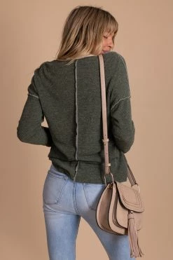 Haptics Scenic Views Marled Knit Sweater -Bella Ella Sales Button Front Long Sleeve Top 8 5000x