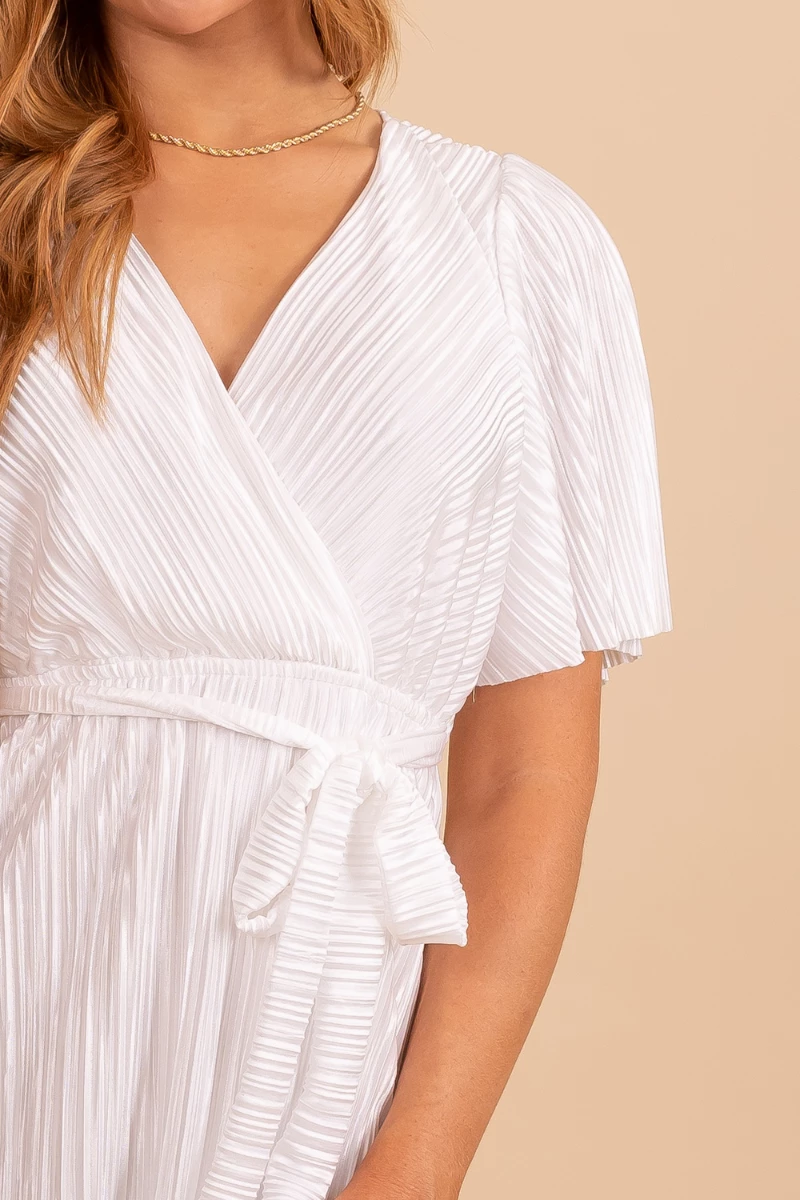 Stylive Call You Mine Ribbed Maxi Dress - White 3 Stylive Call You Mine Ribbed Maxi Dress - White - Image 3