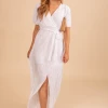 Stylive Call You Mine Ribbed Maxi Dress - White