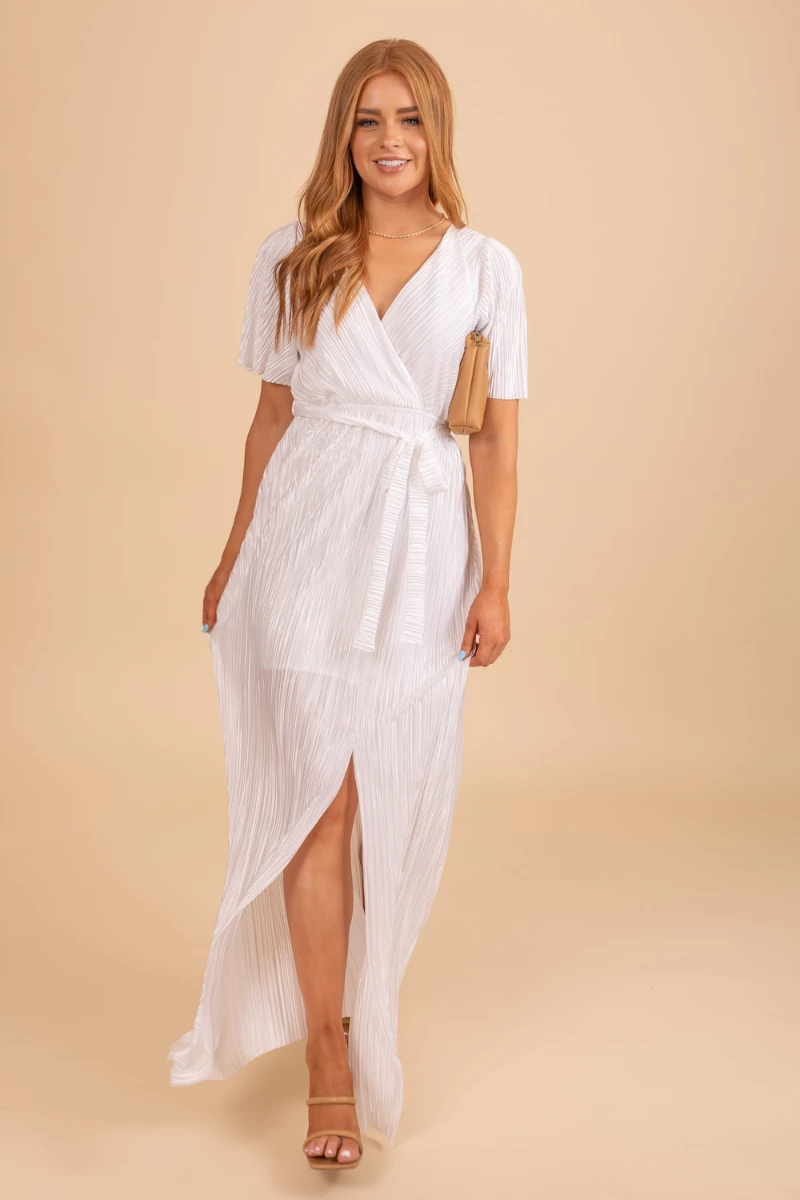 Stylive Call You Mine Ribbed Maxi Dress - White 1 Stylive Call You Mine Ribbed Maxi Dress - White