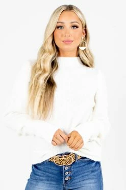 Love Tree / Style Melody Caught My Eye Knit Sweater 13 Love Tree / Style Melody Caught My Eye Knit Sweater -Bella Ella Sales Caught My Eye White Sweater Front 5000x