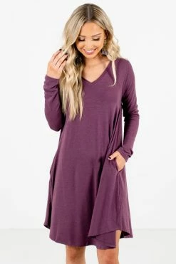 Bella Ella Boutique Chase Your Dreams Purple Mini Dress
