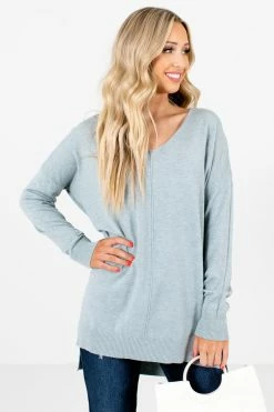 Bella Ella Boutique Choose Kindness Light Blue Sweater