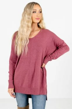 Bella Ella Boutique Choose Kindness Wisteria Purple Sweater -Bella Ella Sales Choose Kindness Purple Sweater Front4 5000x