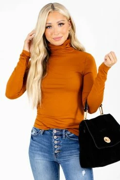 Zenana Clear Skies Turtleneck Top 65 Zenana Clear Skies Turtleneck Top -Bella Ella Sales Clear Skies Mustard Top Front 5000x