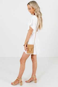 Wholesale Fashion Square Cornelia Street White Mini Dress -Bella Ella Sales Cornelia Street White Dress Side 5000x
