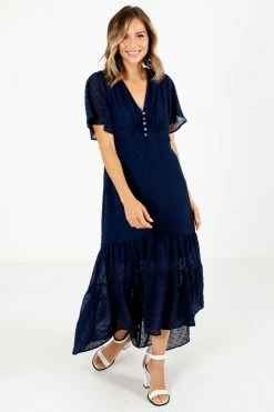 HYFVE Countless Compliments Navy Maxi Dress -Bella Ella Sales Countless Compliments Dress Full Front3 5000x