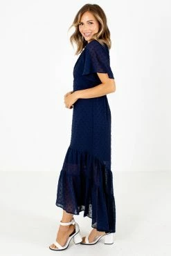 HYFVE Countless Compliments Navy Maxi Dress -Bella Ella Sales Countless Compliments Dress Side 5000x