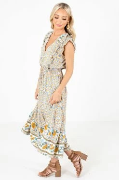 In Loom Create Your Sunshine White Floral Midi Dress -Bella Ella Sales Create Your Sunshine Side 5000x