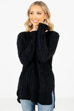 Bella Ella Boutique Crushing On You Black Sweater 14 Bella Ella Boutique Crushing On You Black Sweater -Bella Ella Sales Crushing on You Black Sweater Front3 5000x