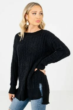 Bella Ella Boutique Crushing On You Black Sweater 13 Bella Ella Boutique Crushing On You Black Sweater -Bella Ella Sales Crushing on You Black Sweater Side 5000x