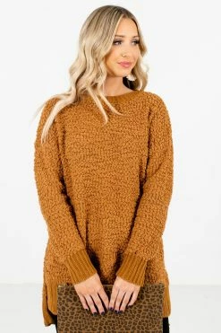 Bella Ella Boutique Crushing On You Mustard Sweater