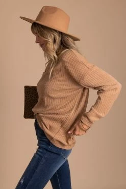 Wholesale Fashion Trends Cute And Cozy Turtleneck Sweater - Brown -Bella Ella Sales CuteandCozySide 5000x