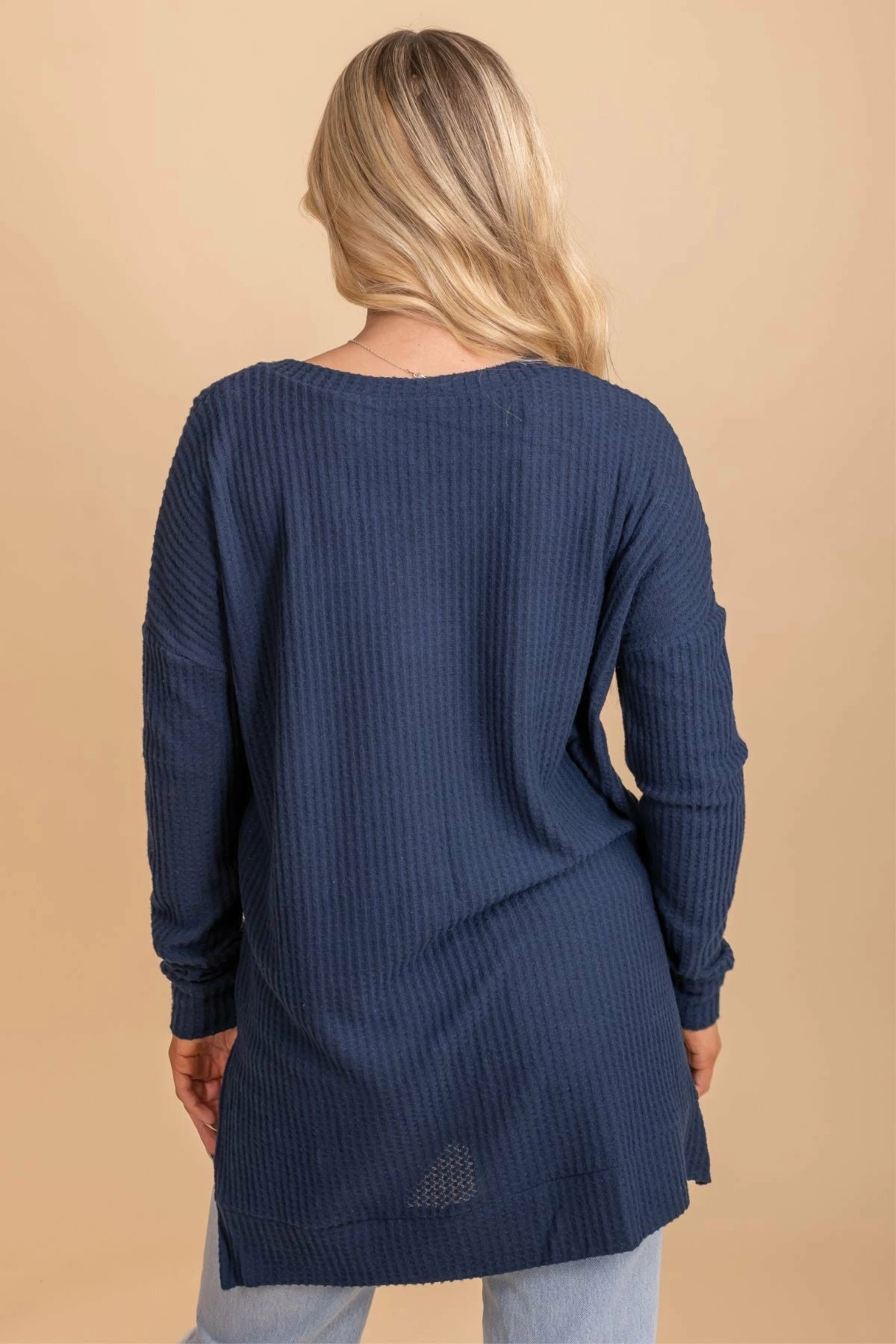 Zenana Spiced Cider V-Neck Waffle Top 17 Zenana Spiced Cider V-Neck Waffle Top - Image 17
