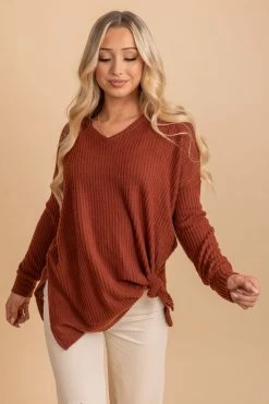 Zenana Spiced Cider V-Neck Waffle Top 44 Zenana Spiced Cider V-Neck Waffle Top -Bella Ella Sales DESERTROSE 3 a5724b5f 6c2f 4d0c ad79 0bd831947a04 5000x