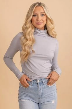 Zenana Clear Skies Turtleneck Top