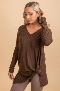 Zenana Spiced Cider V-Neck Waffle Top 51 Zenana Spiced Cider V-Neck Waffle Top -Bella Ella Sales DESERTROSE 8 cc22eca4 576a 410f 8255 4417f30474d5 5000x