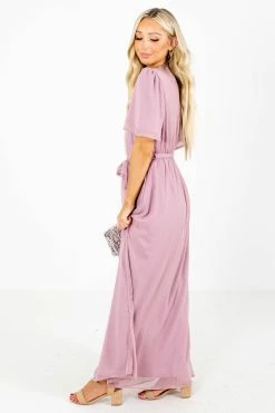 Tea N Rose Dancing Queen Maxi Dress 17 Tea N Rose Dancing Queen Maxi Dress -Bella Ella Sales Dancing Queen Mauve Dress Side 5000x