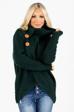 Zenana Did You Say Paris Knit Sweater 12 Zenana Did You Say Paris Knit Sweater -Bella Ella Sales Did You Say Paris Green Sweater Front 5000x