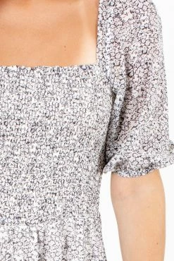 All In Favor Drunk On Love Cream Patterned Maxi Dress -Bella Ella Sales Drunk on Love Cream Dress Detail 5000x