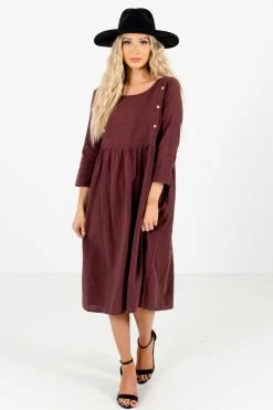 Bella Ella Boutique Embrace Your Beauty Purple Knee-Length Dress -Bella Ella Sales Embrace Your Beauty Purple Dress Full Front3 5000x