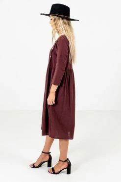 Bella Ella Boutique Embrace Your Beauty Purple Knee-Length Dress -Bella Ella Sales Embrace Your Beauty Purple Dress Side 5000x