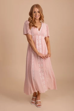 In Loom Embracing All Of You Embroidered Midi Dress -Bella Ella Sales EmbracingAllOfYouEmbroideredMidiDressFront 1 5000x