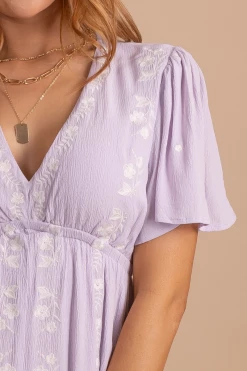 In Loom Embracing All Of You Embroidered Midi Dress -Bella Ella Sales EmbracingAllOfYouEmbroideredMidiDressPurpleDetail 5000x