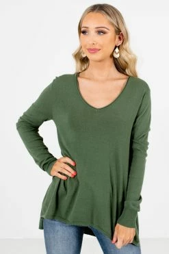Bella Ella Boutique Enjoy The Moment Olive Sweater
