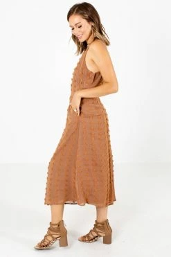 Listicle Escape Reality Midi Dress -Bella Ella Sales Escape Reality Orange Dress Side 5000x