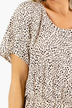 Reborn J Explore The Wild Patterned Midi Dress -Bella Ella Sales Explore the Wild Dress Detail 5000x