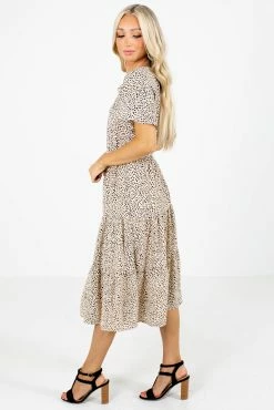 Reborn J Explore The Wild Patterned Midi Dress -Bella Ella Sales Explore the Wild Dress Side 5000x