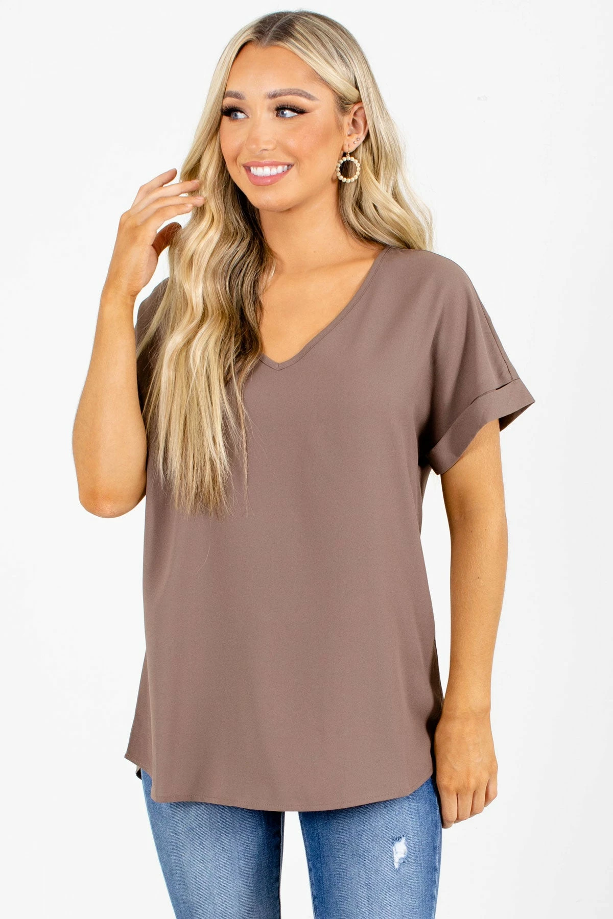 Zenana First Kiss V-Neck Blouse 19 Zenana First Kiss V-Neck Blouse - Image 19