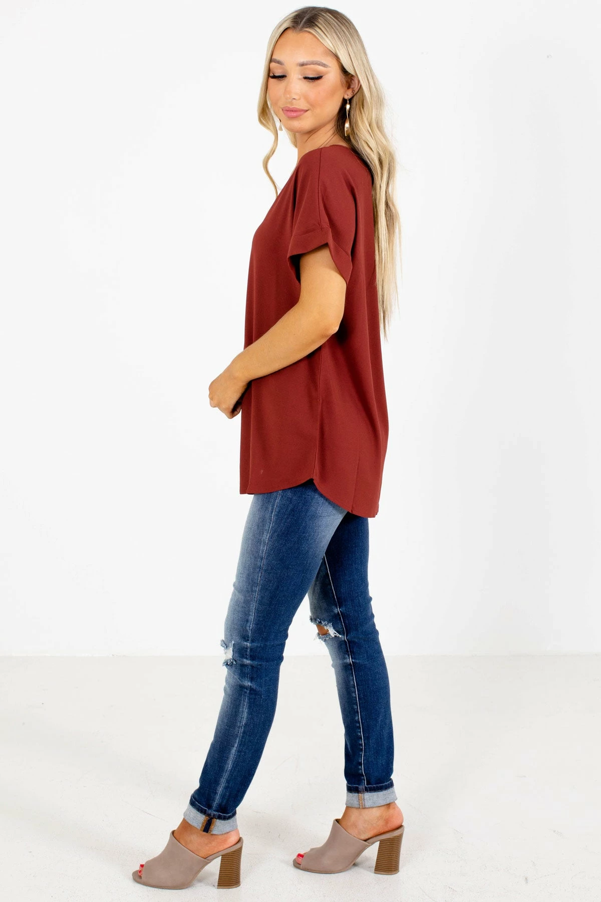Zenana First Kiss V-Neck Blouse 18 Zenana First Kiss V-Neck Blouse - Image 18