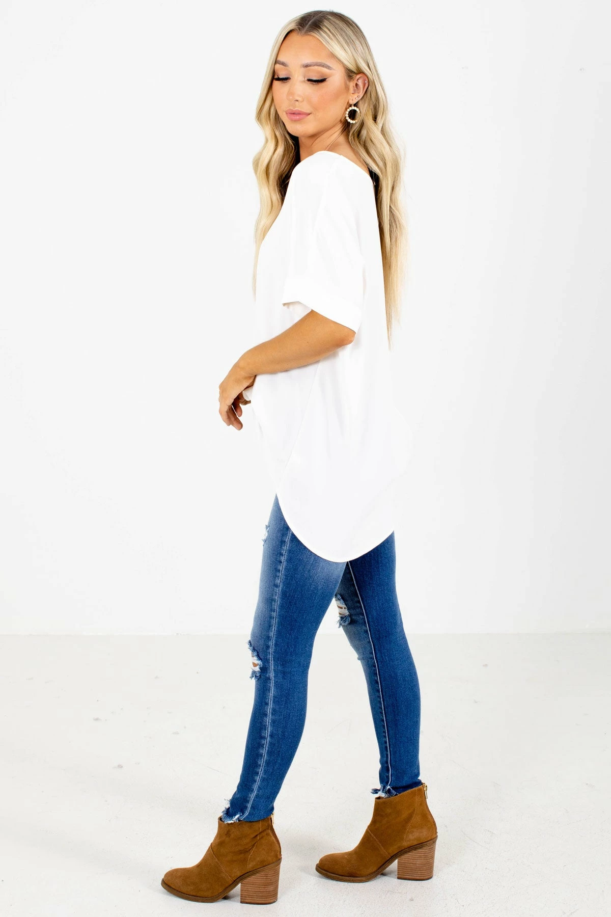 Zenana First Kiss V-Neck Blouse 16 Zenana First Kiss V-Neck Blouse - Image 16