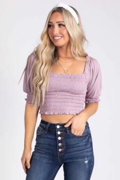 Lovetree From The Shore Crop Top -Bella Ella Sales FromTheShore Crop Top Purple 5000x