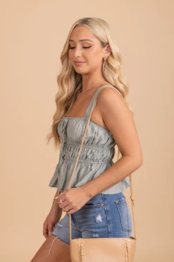 E&M/Mine Glow Day Tiered Tank Top 7 E&M/Mine Glow Day Tiered Tank Top -Bella Ella Sales GlowDayTieredTop Side 5000x