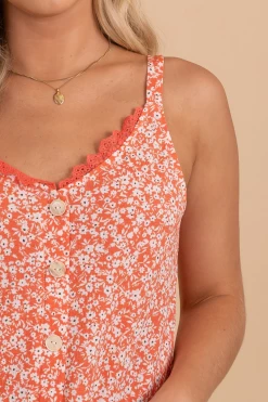 Blu Pepper Happy Girl V-Neck Tank Top 14 Blu Pepper Happy Girl V-Neck Tank Top -Bella Ella Sales HappyGirlV NeckTankTop PinkDetail 5000x