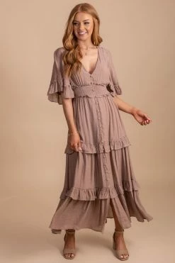 Flying Tomato Hello Lover Tiered Maxi Dress -Bella Ella Sales HelloLoverTieredMaxiDressfront4 5000x