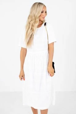 Hayden In My Dreams White Midi Dress