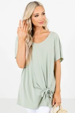 Zenana Last Chance Blouse 22 Zenana Last Chance Blouse -Bella Ella Sales LastChanceSageBlouseFront 5000x